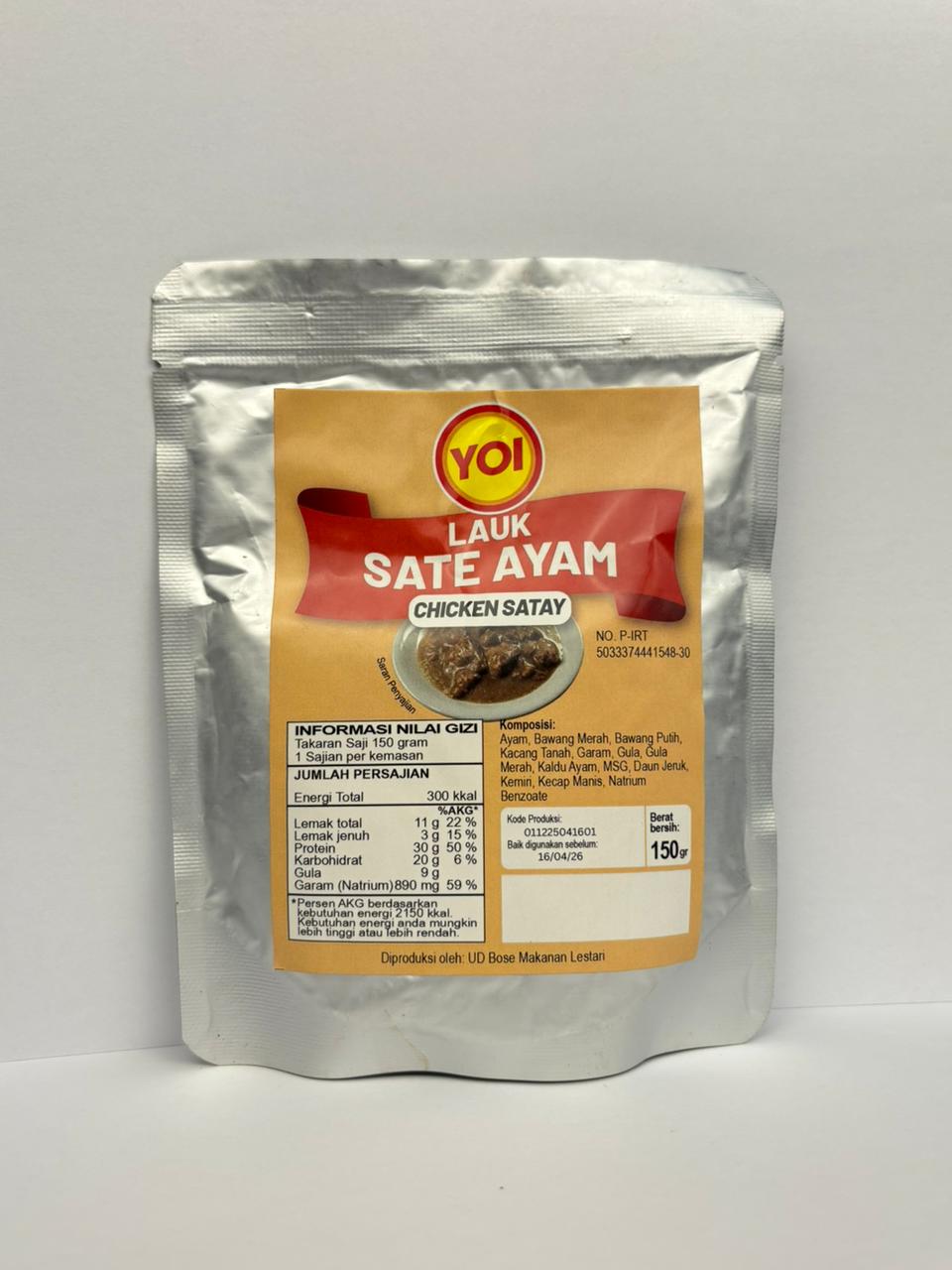 Lauk Sate Ayam YOI 150 g